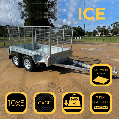 10×5 Tandem Cage&Ramp Trailer “ICE” | Ferntree Gully
