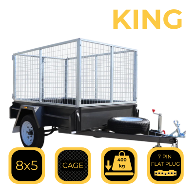 8×5 Cage Trailer “KING” | Moe