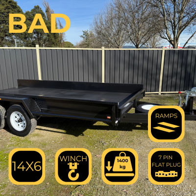 14×6″6″ Flat Trailer “BAD” | Moe