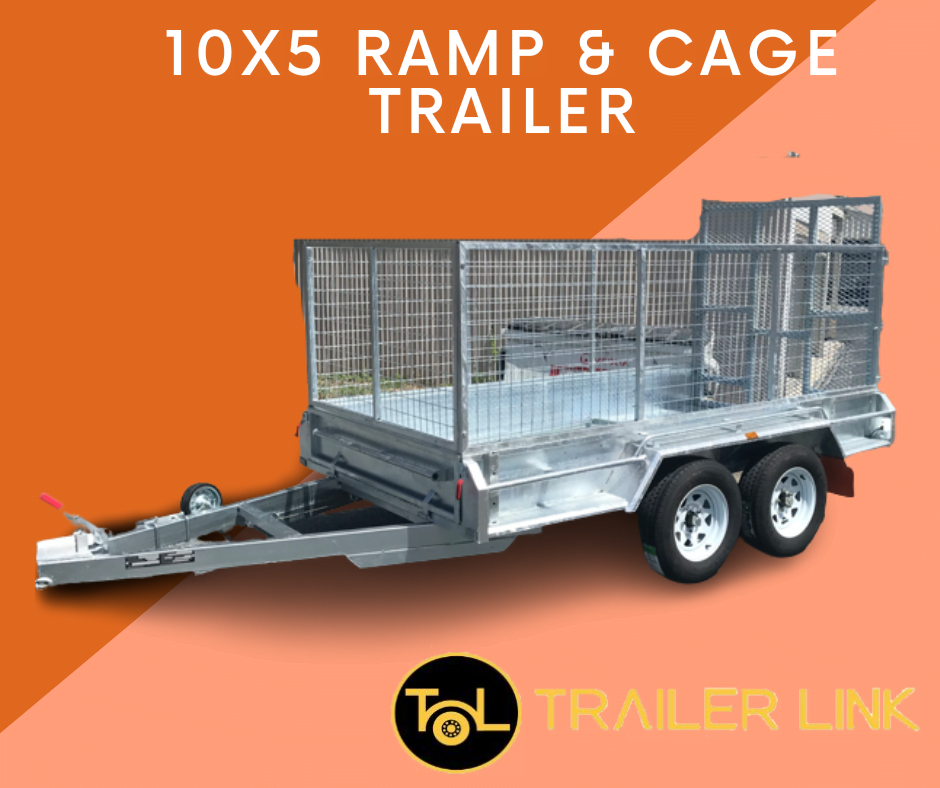 10×5 Ramp and Cage (Tandem) Trailer