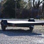 Plain trailer used for transporting goods